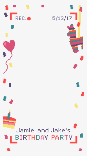 Snapchat Filter - Transparent Snapchat Birthday Filter #3837586