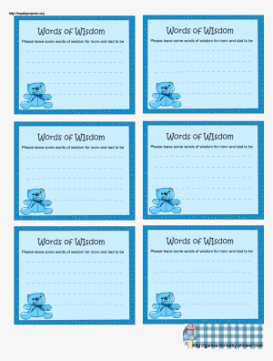 Free Printable Baby Shower Games Word Find Miranda - Words Of Wisdom Baby Shower Card #3838421