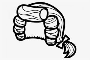 The Form Below To Delete This Judge Wig Coloring Page - Wig Clipart Black And White #3838484