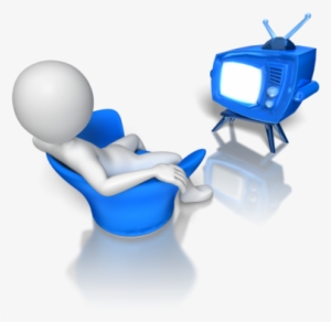 Png Icons, 3d Human, Stick Figures, White Man, Clip - Stick Figure Watching Tv #3839132