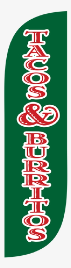 5ft Tacos & Burritos Feather Flag X Stand Pole Set - Tacos Burritos Feather Flag #3839954