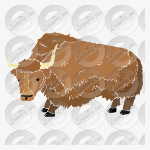 Bison Clipart Yak - Domestic Yak #3840326