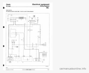 Fiat Punto 1998 176 1 Wiring Diagrams Workshop Manual - Technical Drawing #3841094
