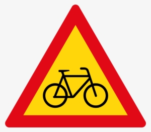 Winding Road Sign Png Download - Bicycle Outline #3842943