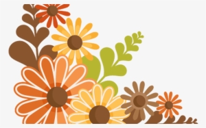 Fall Flowers Svg Cutting Files For Scrapbooking Fall - Cute Fall Clipart #3843619