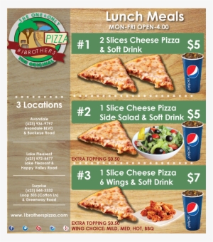 Lunch Specials - #1brothers Pizza #3843719