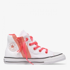 Chuck Taylor All Star Sports Zip Youth High Top White - Chuck Taylor All-stars #3843726