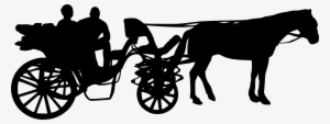 6 Horse And Carriage Silhouette Png Transparent - Horse #3843869