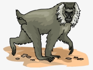 Baboon Clipart Big Monkey - Baboons #3844080