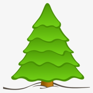 Tree Cartoon Png Cartoon Christmas Tree, Cartoon Christmas - Plain Christmas Tree Clipart #3844113