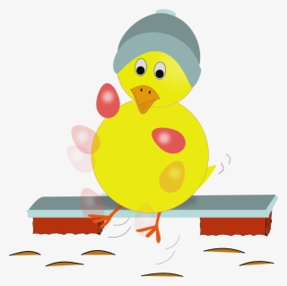 Easter Chick Kicking Eggs Svg Clip Arts 600 X 599 Px #3844611