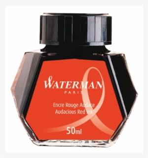 Waterman Ink Bottle Audacious Red - Waterman Fountain Pen Ink Bottle - Red #3845130