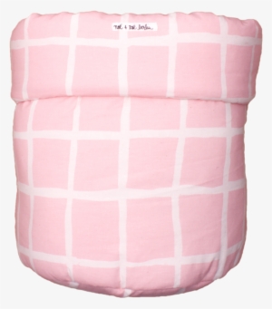 Storage Basket M - Noé&zoë Storage Basket 35 X 48 Cm, Rose Grid - #3846977