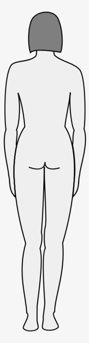 Female Body Silhouette - Standing #3847176