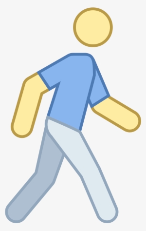 This Icon Is Like A Three Dimension Stick Person - Walking Man Vector ...