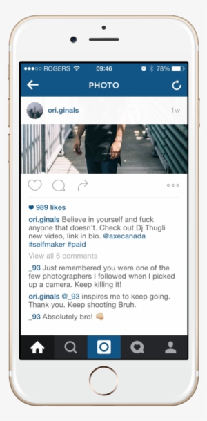 Instagram On Iphone Png #3847714