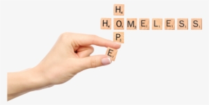 A Hand Placing Wooden Scrabble Letters To Form The - Scrabble #3848003