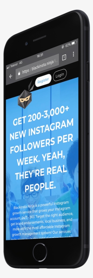 Blackinsta Ninja Is A Powerful Instagram Growth Service - Smartphone #3848314