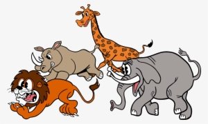 Escape From Central Park - Animals Escaping From The Zoo Clipart #3849290