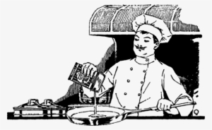 Chef's Uniform Cooking Sushi Restaurant - Cooking Black And White #3849521