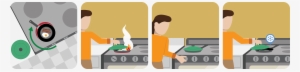 Woman Cooking - Cartoon #3849542