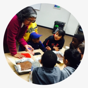 Woman With Children Observing The Results Of A Cooking - Learning #3849621