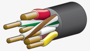 Brown, Red Electrical Wires Nice 7 Core, Mulitcore - Electrical Wiring #3849810