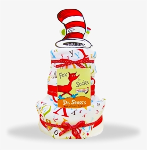 Seussical 3-tiered Diaper Cake - Fox In Socks: Dr. Seuss's Book Of Tongue Tanglers #3850962