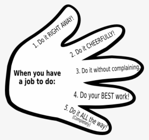 Child Handprint Black/white With Text Clip Art At Clker - Poster On Blood Donation #3852314