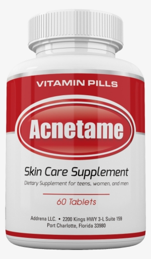 Acnetame- Vitamin Supplements For Oily Skin, 60 Natural #3852900