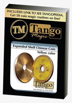 Expanded Shell Chinese Coin Made In Brass By Tango - Scotch And Soda Zaubertrick #3852905