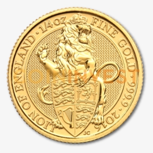 1/4 Oz Queen's Beasts Lion Gold Coin - 1 Oz Queen's Beasts Lion Gold 2016 #3852933