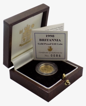 Pre-owned 1998 Uk Britannia 1/10oz Proof Gold Coin - Antique #3853351
