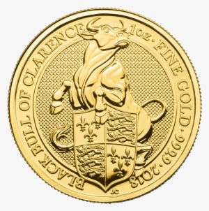 Black Bull Of Clarence - Queen Beast Gold Coin #3853535