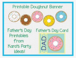 Father's Day Roundup Free Printables - Donut Banner Printable #3853847