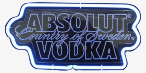 Absolut Vodka 3d Neon Sign - Logos De Absolut Vodka Png #3854197