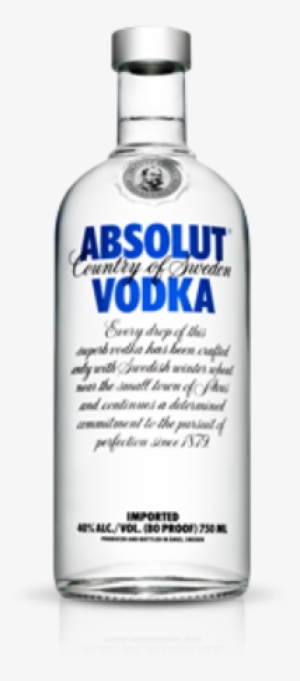 Absolut Vodka 750ml - Absolut Vodka Bottle Png #3854708