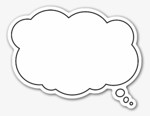 Bulle Nuage Sticker - Thinking Sticker #3855078