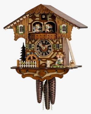 Chalet Cuckoo Clock With Kissing Couple #3855202