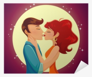 Romantic Kiss Photo Cartoon #3855346