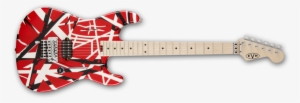 Stripe Series Electric Guitar - Evh Striped Series Electric Guitar Red With Black Stripes #3855788