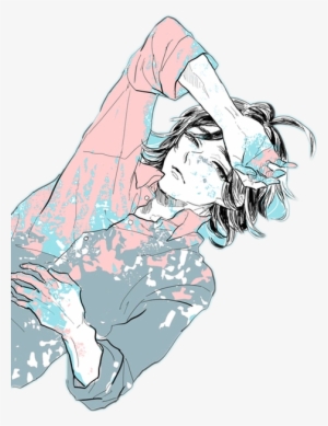 Report Abuse - Anime Character Laying Down #3856780