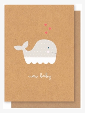 Elly Oak Card -new Baby Whale - Whales #3857123