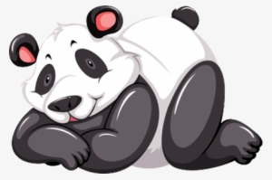 Panda Bear Laying Down - Drie Panda #3857260