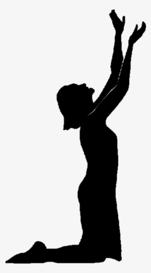Kneeling Praying Soldier Silhouette - Woman Kneeling Praying Silhouette #3858000