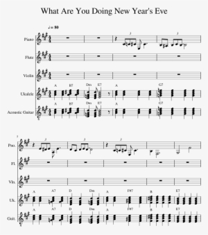 What Are You Doing New Year's Eve Sheet Music 1 Of - Music #3859627