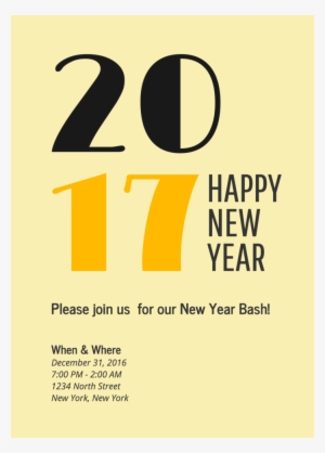 New Year's Eve Poster - Happy New Year! #3859736