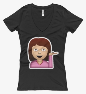 Women's Emoji V Neck #3860015