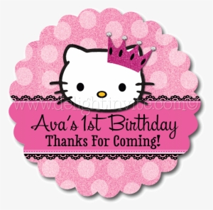 Hello Kitty Party Favor Tags - Hello Kitty Thank You Tag #3860839