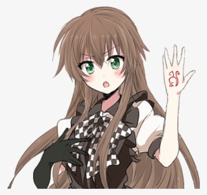 Nyaruko With Brown Hair, 167 Cm, A Fake Arm - Anime Girl Brown Hair Brown Eyes Transparent #3860998